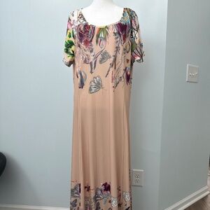 Floral Jersey Maxi Dress By Lily size 1XL